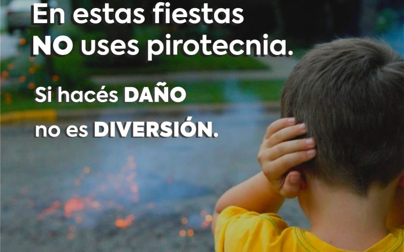 Festejos de Año Nuevo: Recomiendan no usar pirotecnia y celebrar con responsabilidad
