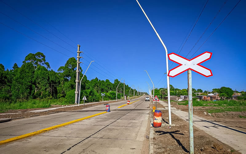 Trabajan en la seguridad vial del acceso a Concordia por Magnasco y Zorraquín