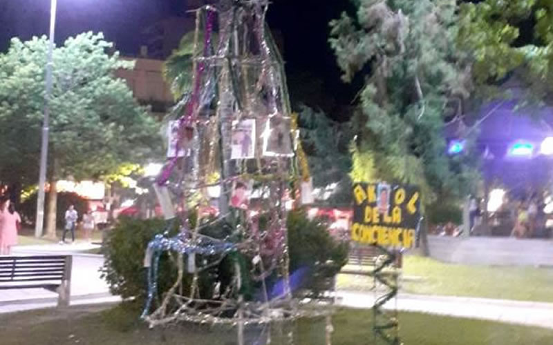 Asociación civil pide iluminación al Municipio  para el «Árbol de la Conciencia» que recuerda  a víctimas de accidentes de tránsito