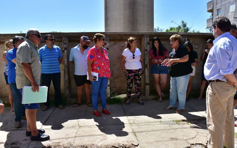 Funcionarios de la Municipalidad de Concordia y del IAPV recorrieron el complejo habitacional Ex Molino