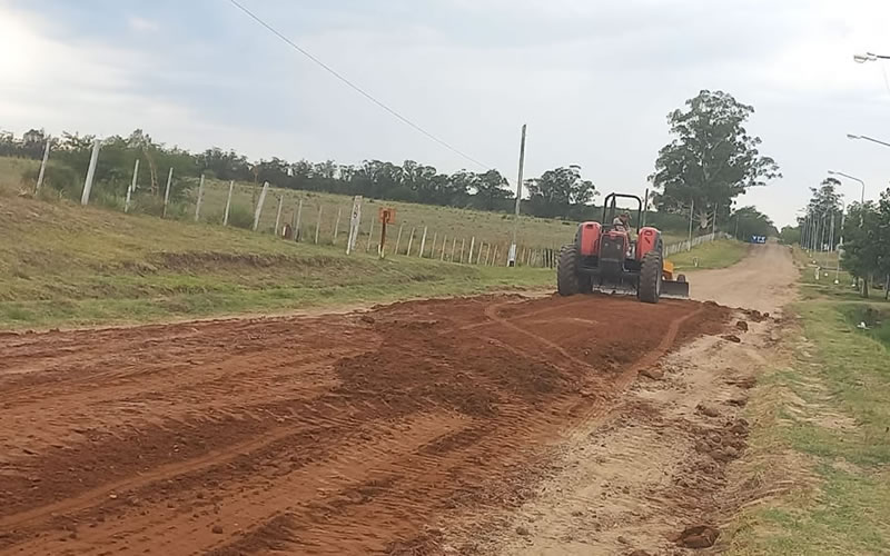 Comenzó la esperada obra de enripiado en Estancia Grande