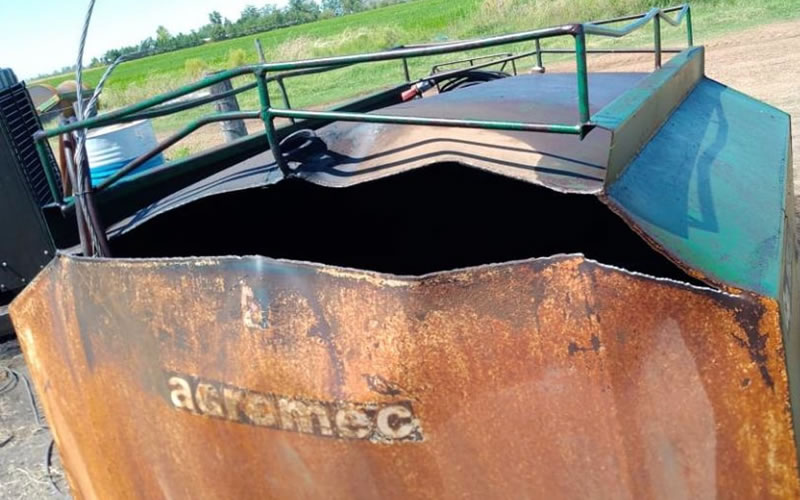 Intentaba alumbrarse con un encendedor y estalló una cisterna con combustible