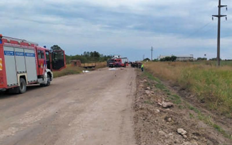Accidente fatal entre una moto y un camión cerca de San José