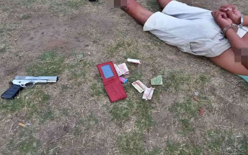 Asaltó un lubricentro con una réplica de un arma