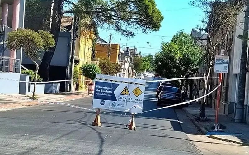 Corte de tránsito en una zona de Concordia por reparaciones