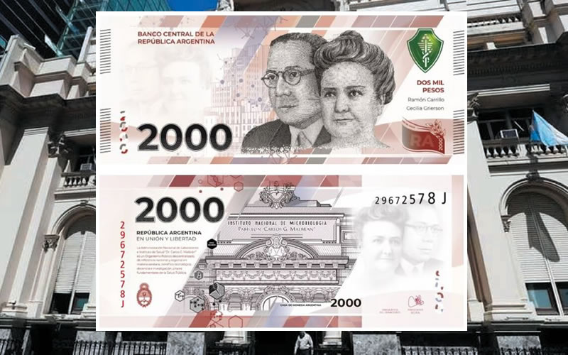 Se confirmó que el Gobierno lanzará un billete nuevo de $2.000 y analiza emitir uno de $5.000