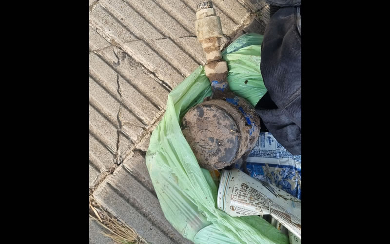 Adolescente intentó robar un medidor de agua pero fue detenido