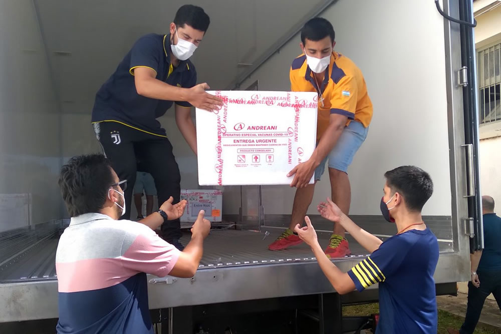 Llegaron nuevas dosis de vacunas Sputnik