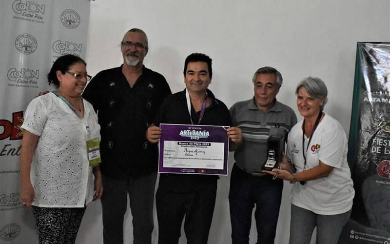 Dos artesanos de Concordia fueron premiados en la Fiesta Nacional de la Artesanía en Colón