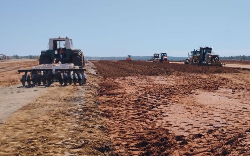 Con varios frentes de obra avanza el aeropuerto de Concordia