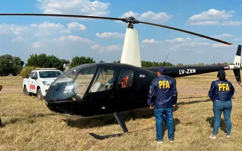 Detuvieron a piloto de helicóptero en Entre Ríos que iba a ayudar a un narco a fugarse