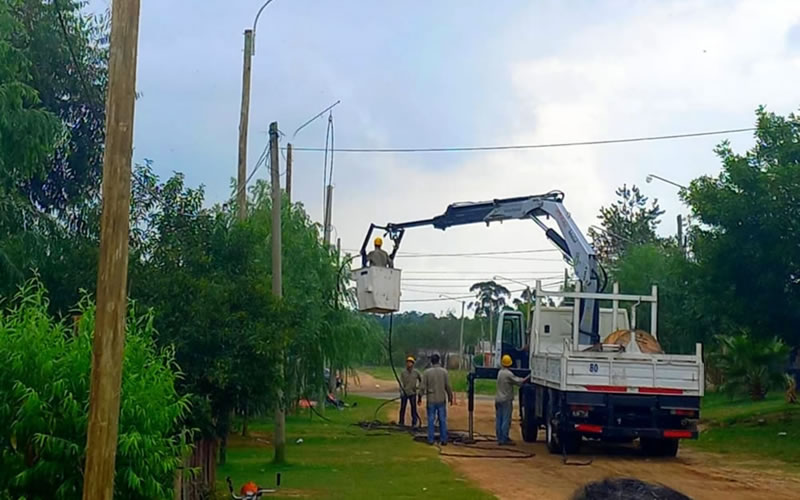 Continúan avanzando las obras de instalaciones eléctricas en la zona noroeste