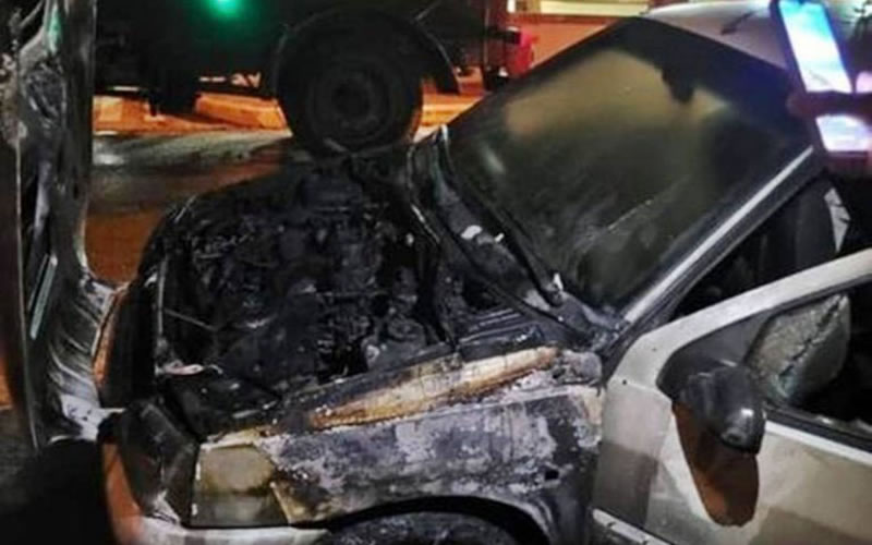 Detuvieron a un hombre sospechado de estar involucrado en el incendio intencional de un auto
