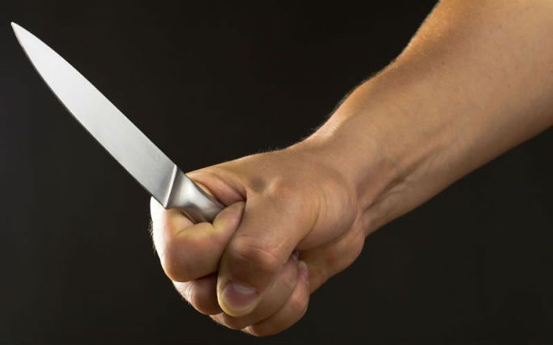 Agredió a su hermana y la amenazó con un cuchillo