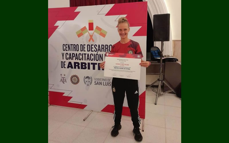 Primera mujer de la provincia en recibirse de Árbitro Federal