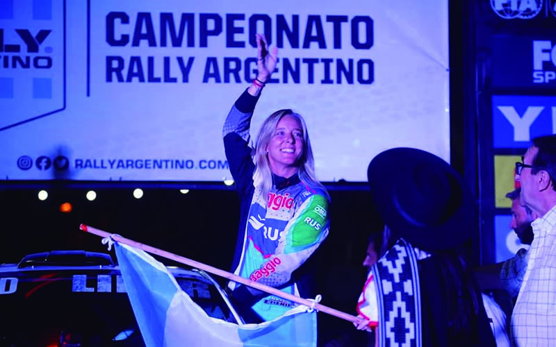 Nadia Cutro hizo podio en el Rally
