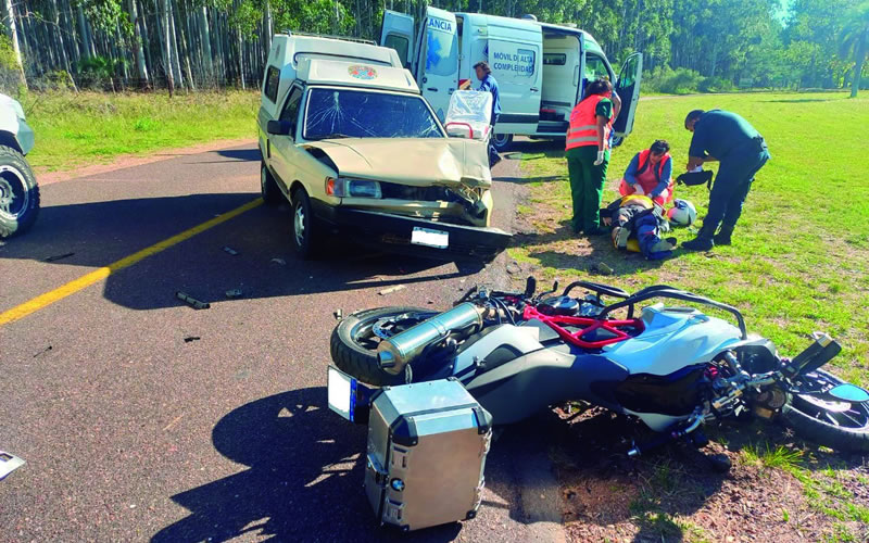 Accidente con lesiones graves en el Perilago de Salto Grande