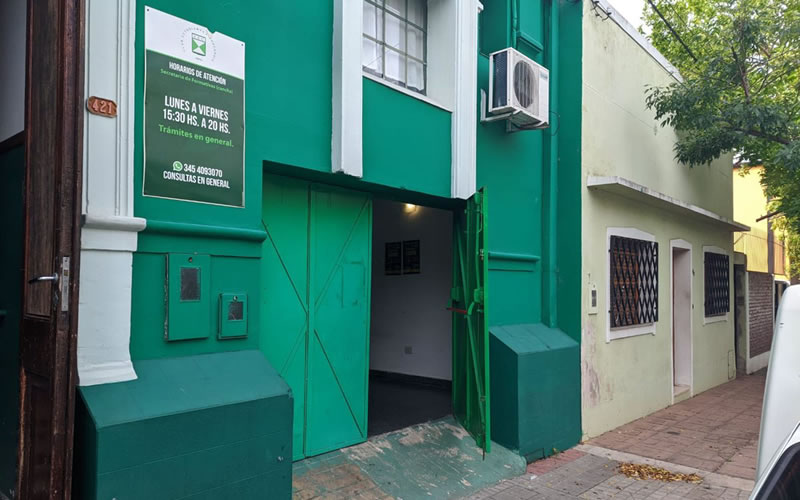 Ladrones ingresaron durante la madrugada a la sede del Club Estudiantes