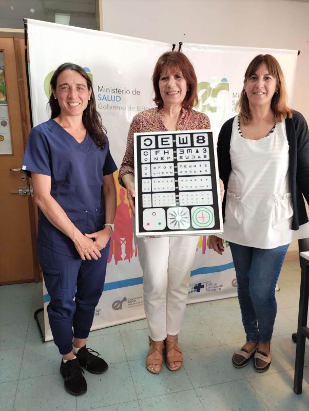 Distribuyeron carteles de agudeza visual en establecimientos sanitarios de Concordia