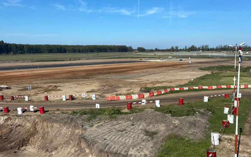 Finalizan los trabajos en una de las cabeceras del aeropuerto de Concordia