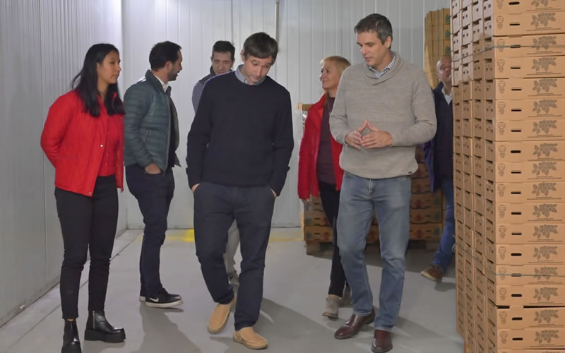 La principal empresa arandanera de la región articula programas de promoción laboral con el Municipio