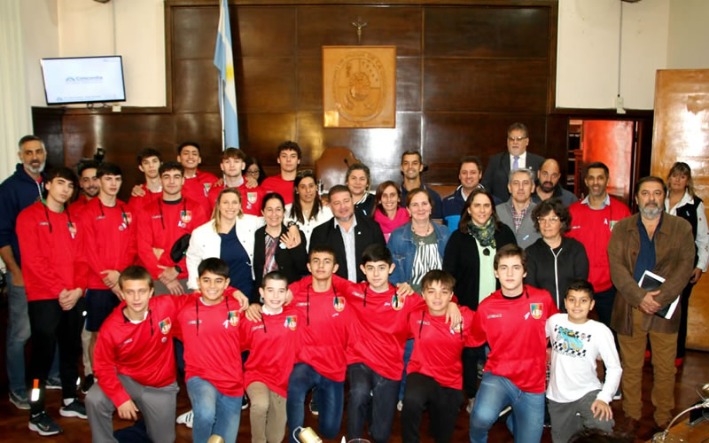 Deportistas concordienses fueron reconocidos por el Concejo Deliberante
