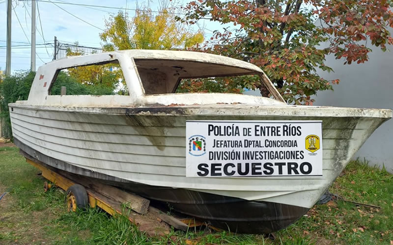 Secuestran un motor y una embarcación en allanamientos