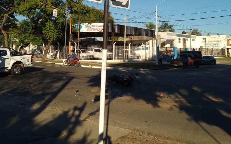 Murió el motociclista chocado por un conductor alcoholizado en la Avda. Eva Perón