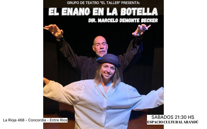 La obra “El Enano en la Botella” se sigue presentando en el Espacio Cultural Arandú