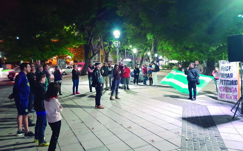 Movilización y finalización de huelga de hambre en reclamo por el aumento en la tarifa eléctrica