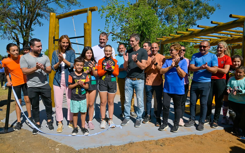 Inauguraron la urbanización de avenida Maipú, la nueva estación saludable y los juegos infantiles