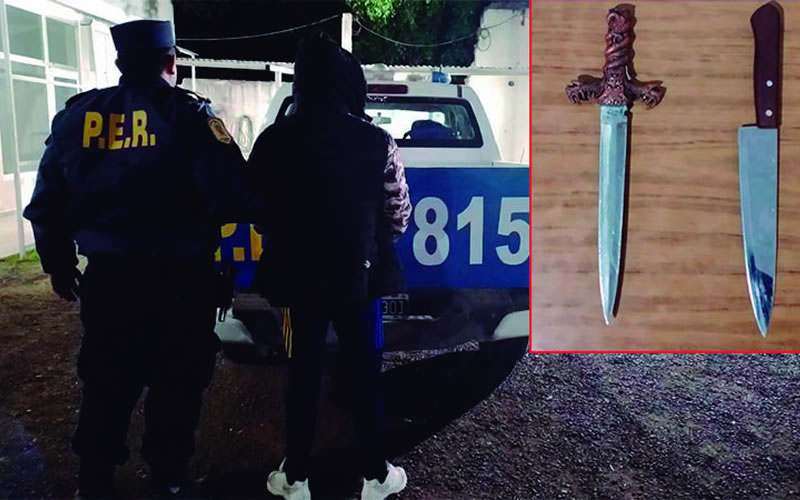 Tomó de rehén a su pequeño hijo y amenazaba con hacer explotar la casa