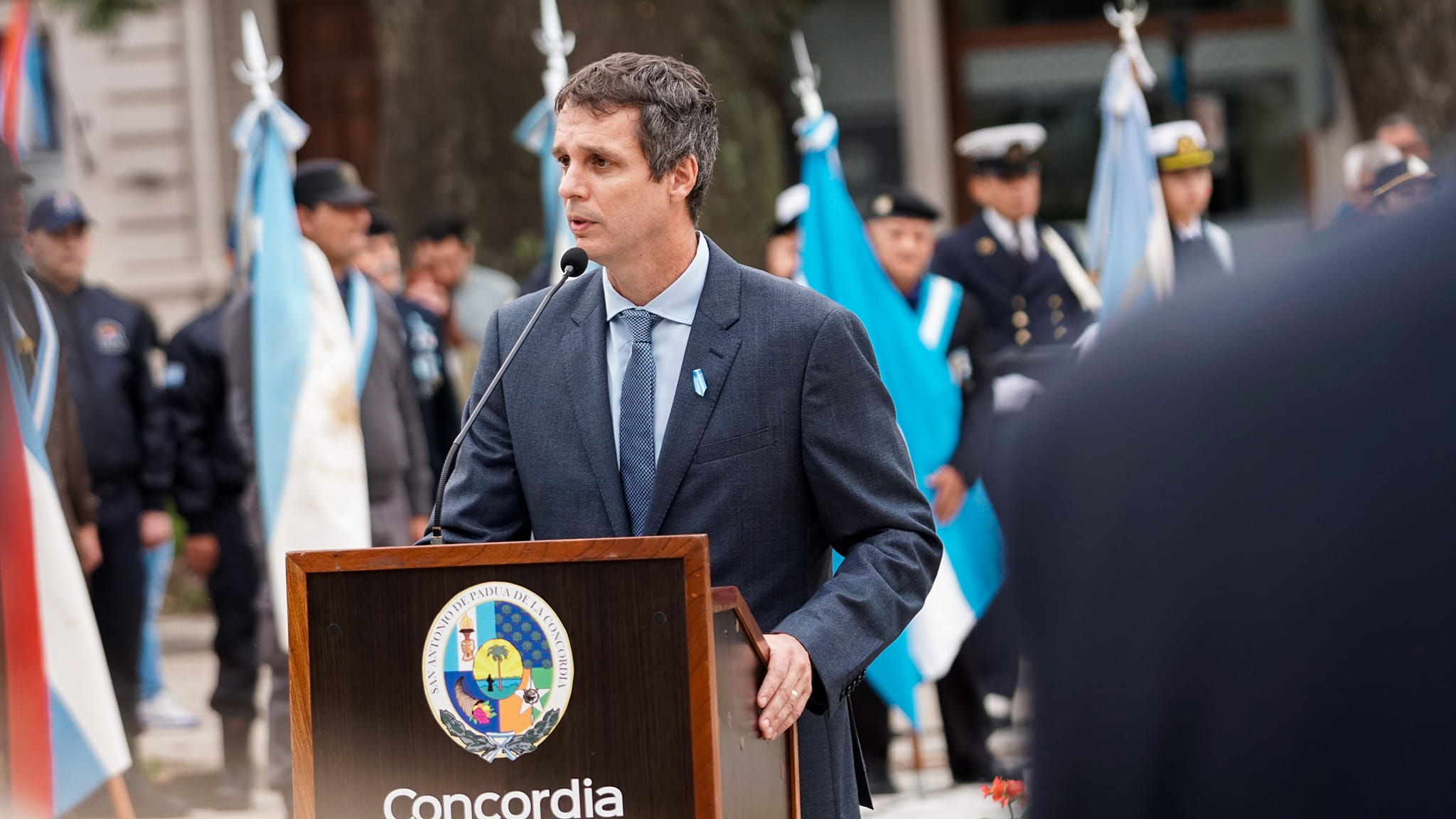 Celebración patria en Concordia: Cresto convocó a fortalecer la democracia fomentando la unidad y el bien común recibidos