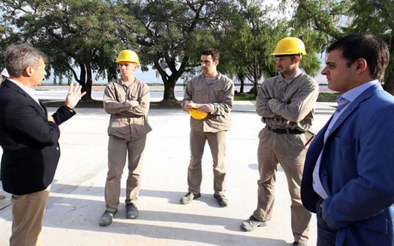 Estudiantes franceses llevarán adelante sus pasantías en obras que se ejecutan en Concordia