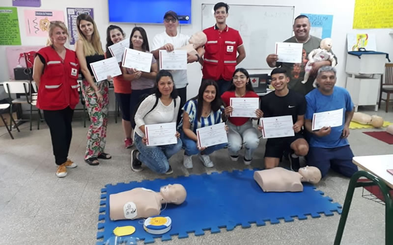 Cruz Roja Argentina Filial Concordia ofrece cursos de RCP para la comunidad local
