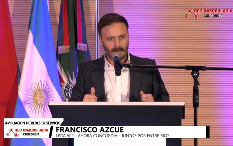 Azcué: «Vamos a trabajar para el pueblo y se van a terminar los beneficios para los amigos de los politicos»