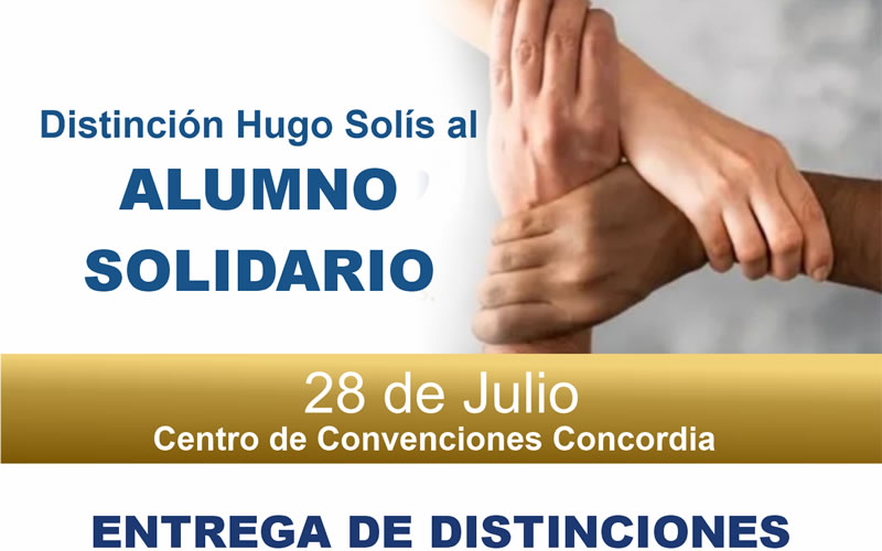 Alumno Solidario: Estimular el ejercicio de la responsabilidad y las buenas acciones