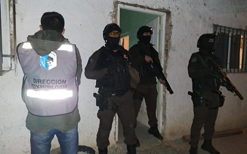 En allanamientos secuestran cocaína y detienen a dos personas
