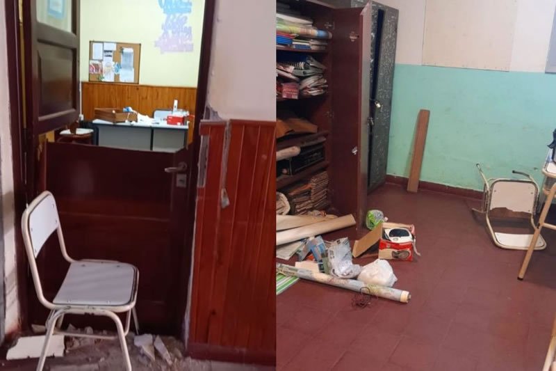 Inseguridad: Una escuela fue victima de un robo y destrozos