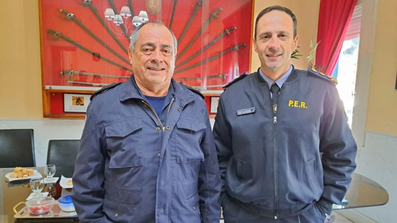 La Jefatura Departamental Concordia intercambió experiencias con la Policía Nacional Uruguaya