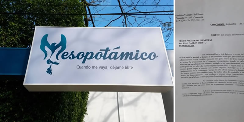 La polémica en Concordia por la presencia de crematorios en zonas pobladas sigue su curso
