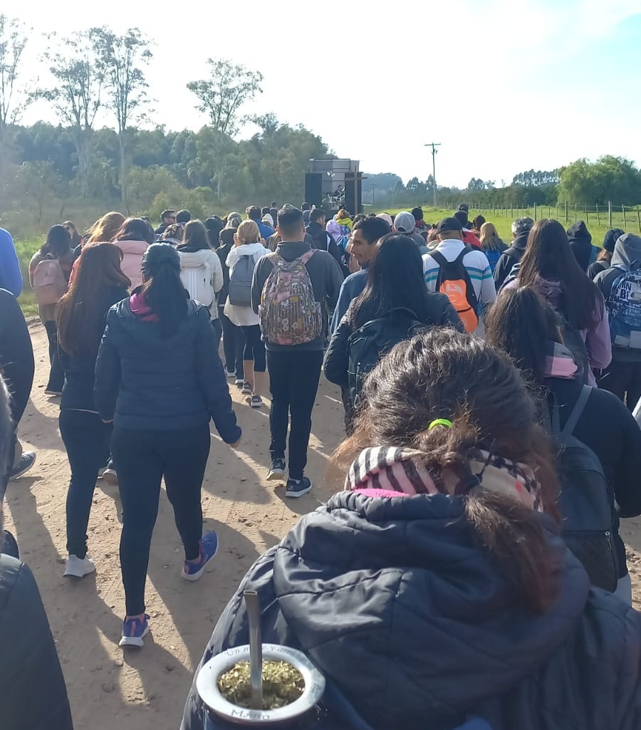 Casi 10 mil peregrinos caminaron al santuario mariano de Federación