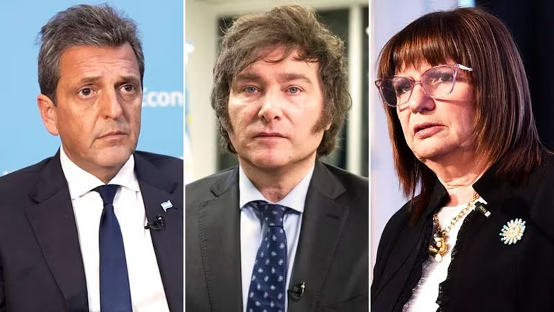 Sergio Massa y Patricia Bullrich siguen detrás  del fenómeno Milei pero buscan reencauzar sus campañas a un mes y medio de las elecciones
