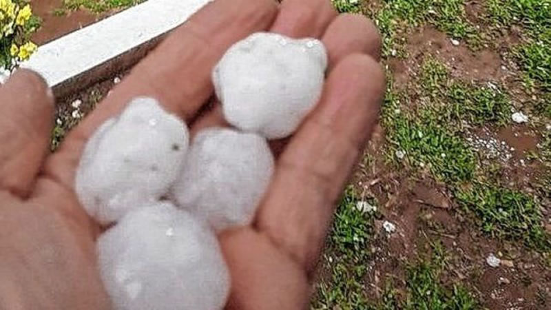 Fuertes vientos, lluvias y granizo en ciudades entrerrianas