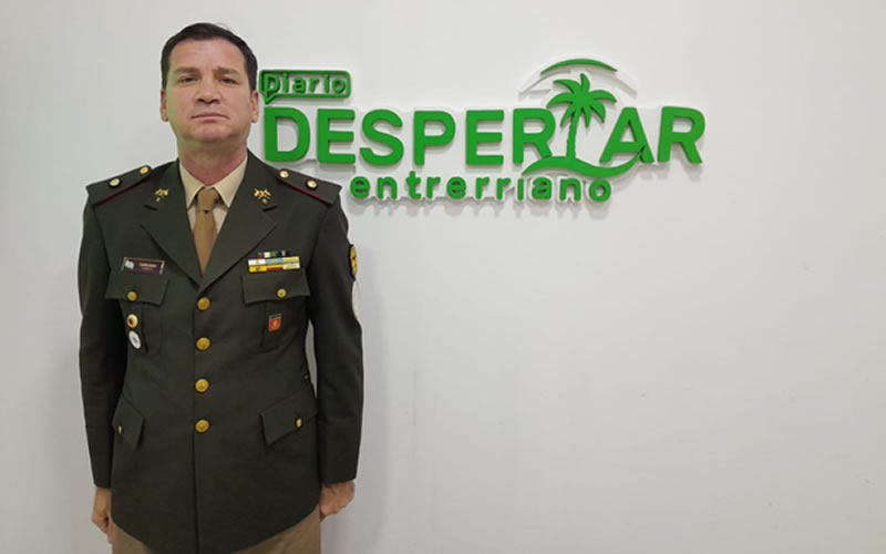 «Pertenecer al Regimiento es un gran orgullo y más siendo uno nacido en Concordia», dijo el Mayor Garasino