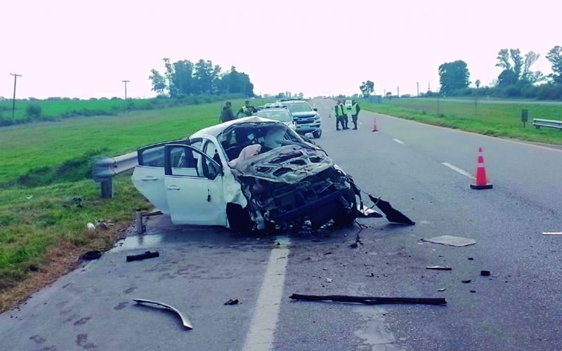 Ruta Nacional 14: Un vehículo despistó y murió el conductor tras salir despedido