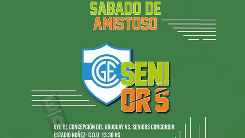 Amistoso Seniors: Un combinado concordiense enfrentara a Gimnasia y Esgrima de C.D.U.