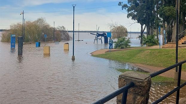 Creciente en Concordia: el Río Uruguay frente al puerto local se mantendrá estable