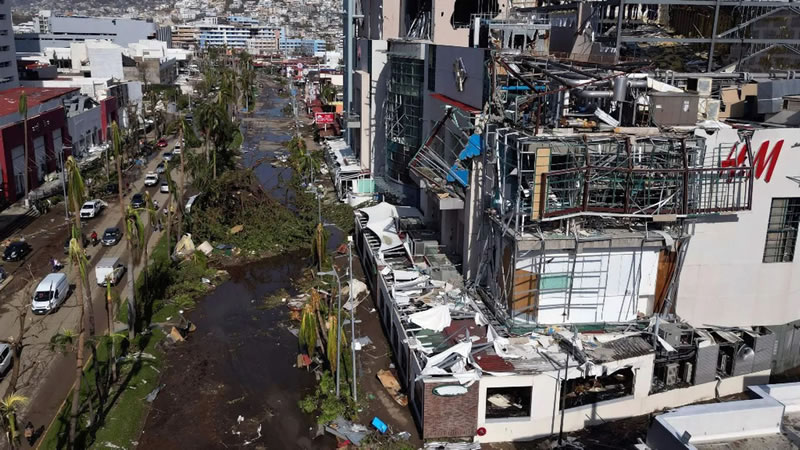 México: El huracán Otis arrasó con Acapulco y causó 27 muertos