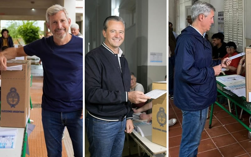 Los candidatos a gobernador ya votaron y expresaron su compromiso democrático